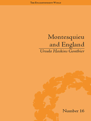 cover image of Montesquieu and England